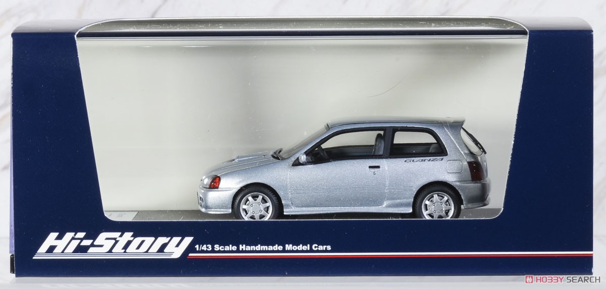 Toyota Starlet Glanza V (1996) Blueish Silver Metallic (Diecast