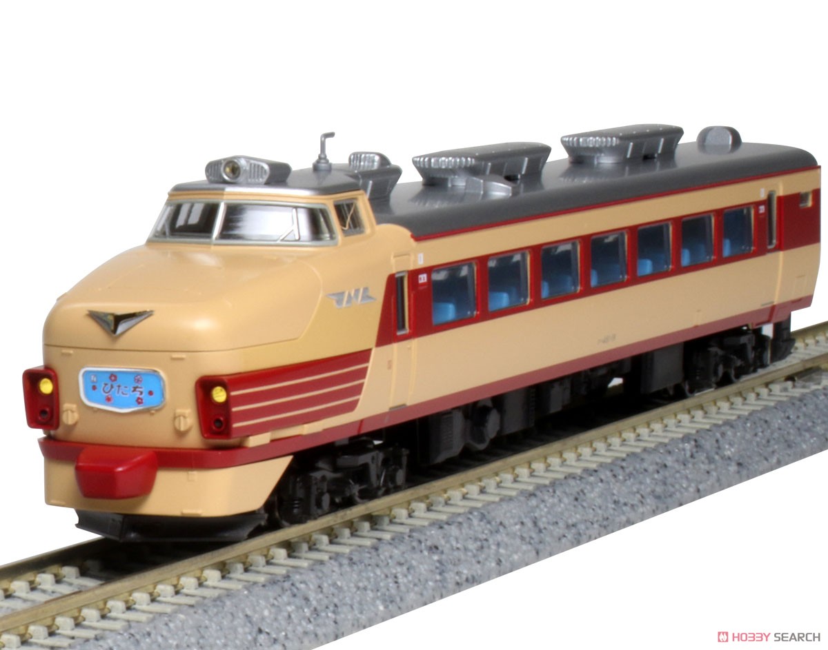 クハ481 (赤帯なし) 「ひたち」 2両セット (2両セット) (鉄道模型