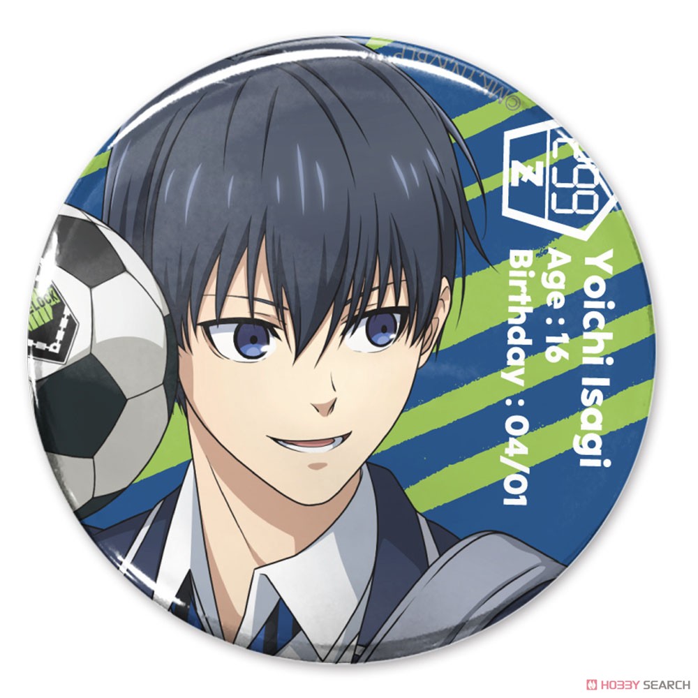 ブルーロック TSUTAYA 制服 ホログラム 缶バッジ 潔世一 100個 ブルー