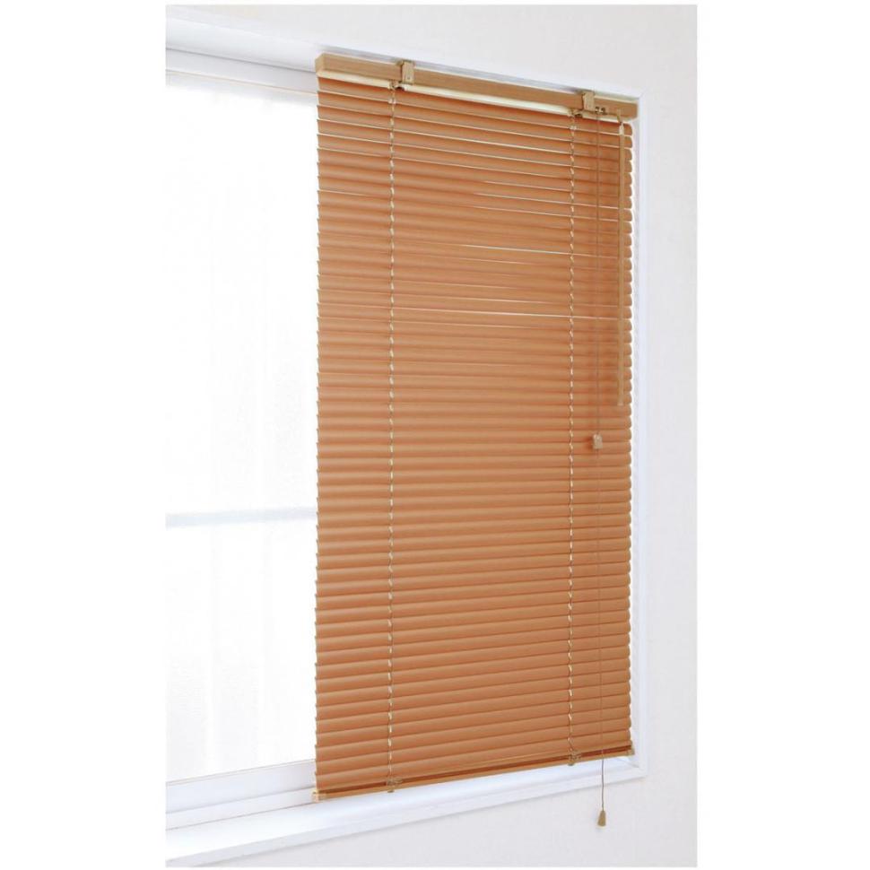 PVCブラインド 幅88×丈180 木目ナチュラル | TWO-ONE STYLEネット