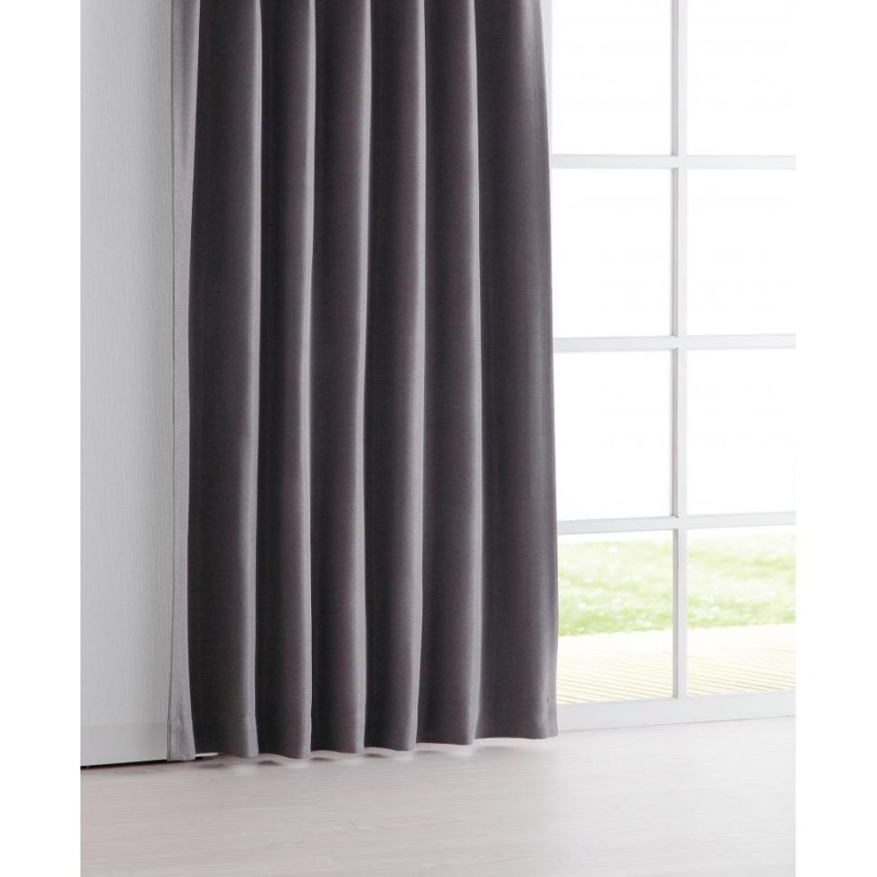 厚地カーテン クリスタル2 100×200 2枚組 DBR | TWO-ONE STYLEネット