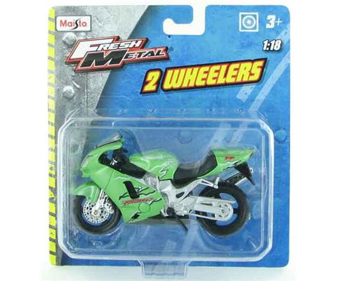 Kawasaki Ninja ZX-12R Motorcycle in Green - Fresh Metal 2 Wheelers