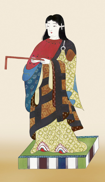 聖徳太子御像 掛け軸 小さめ 箱付 アンティーク 聖徳太子御像 掛け軸