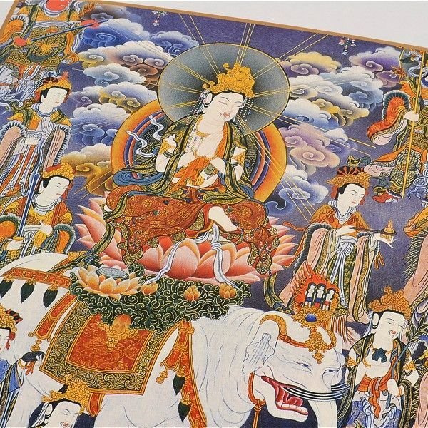 仏画色紙 普賢菩薩 - 香老舗 高野山大師堂