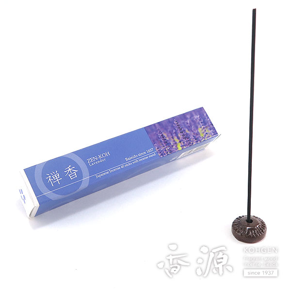梅栄堂のお香 Japanese Incense 禅香 ラベンダースティック 40本入 ZEN