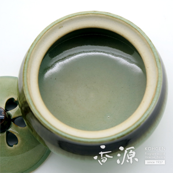 京焼 香炉 緑釉鉄窯変の通販 - お香専門店香源