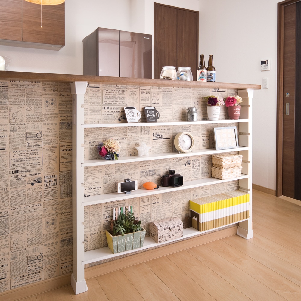 枯白 koku 壁掛け棚 シェルフ 古道具 器 オブジェ 飾り棚 大 枯白 koku