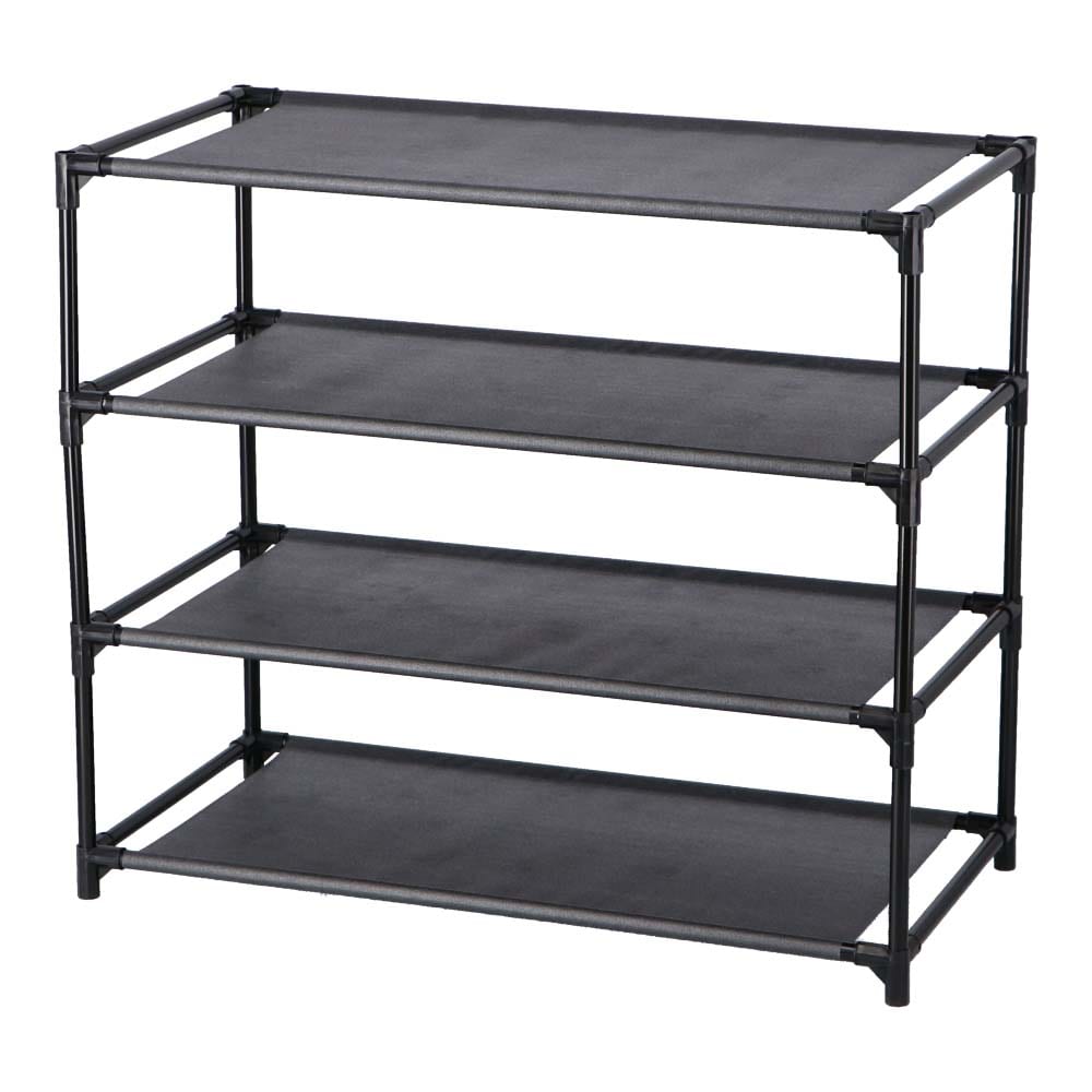 LIFELEX 簡易シューズラック4段 BK 6030－55: 家具