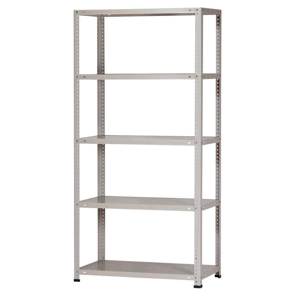 スチールラック5段 約幅875X奥行450X高さ1800mm ベージュ