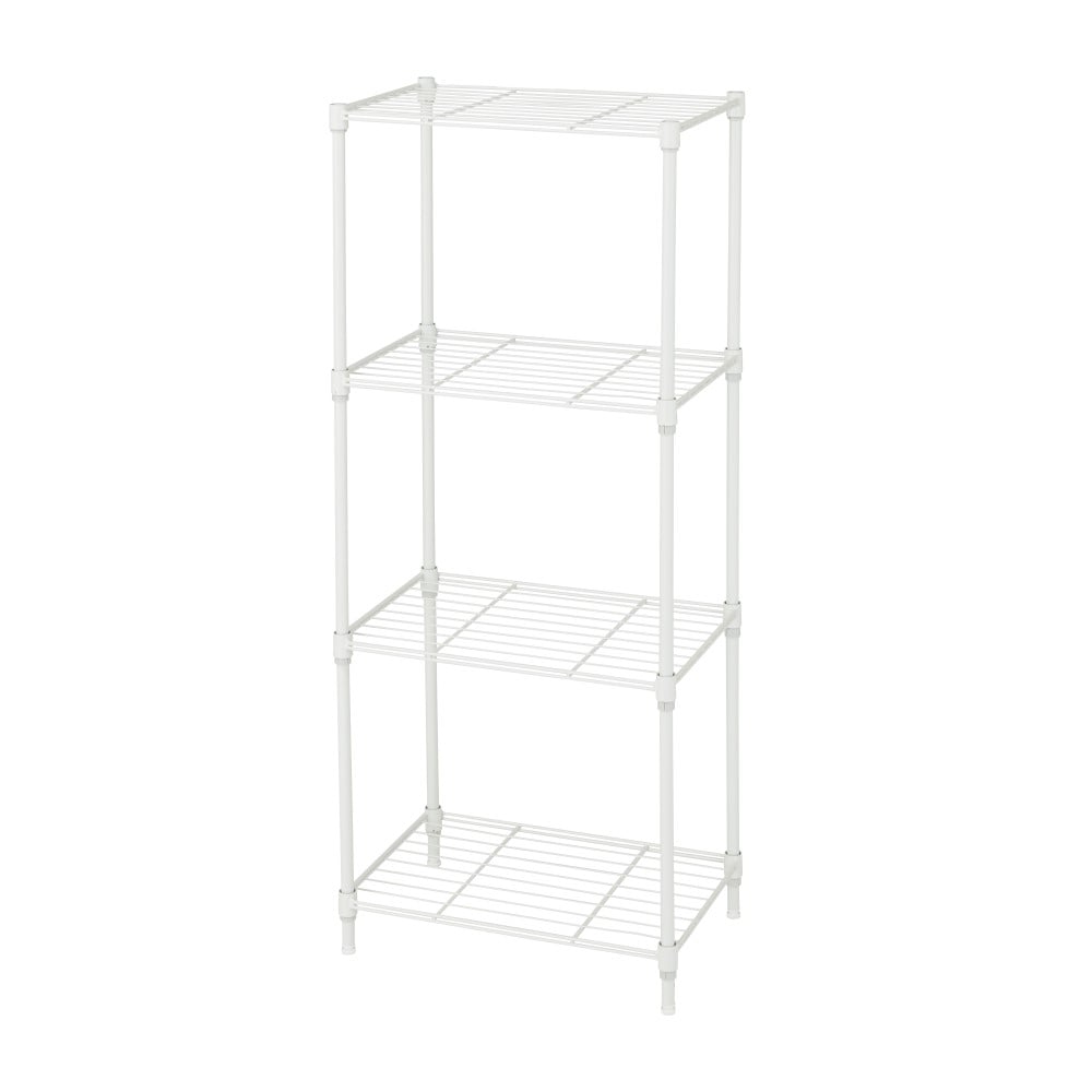 シンプルラック4段45W WH M4511-4WH(ホワイト): 家具・インテリア