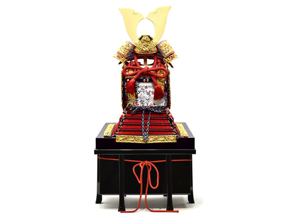 五月人形 金小礼 茶糸裾濃威之大鎧 三郎麿作 L151 五月人形 金小礼 茶