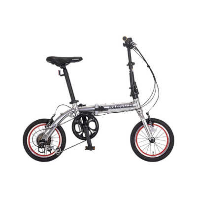 VOLKSWAGEN 折りたたみ自転車 14インチ [外装6段] ガンメタ 【組立商品