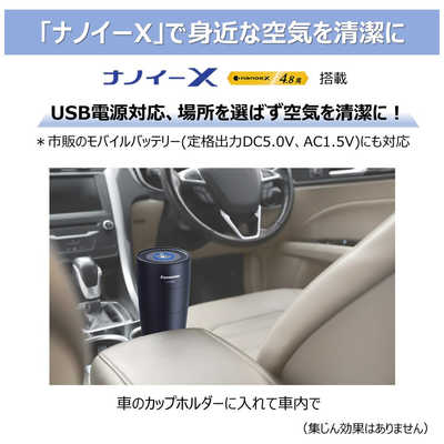 パナソニック Panasonic ナノイーX発生器 ブラック 空気清浄: 1畳