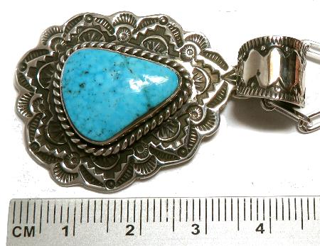 ターコイズ ペンダント インディアンジュエリー ナバホ族、Geneve