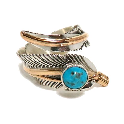 フェザーリング、インディアンジュエリー、羽型ジュエリー、Harvey Mace