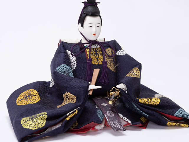 親王飾り 有職 向蝶丸文様 清水久遊作 No1312B◎ | 雛人形