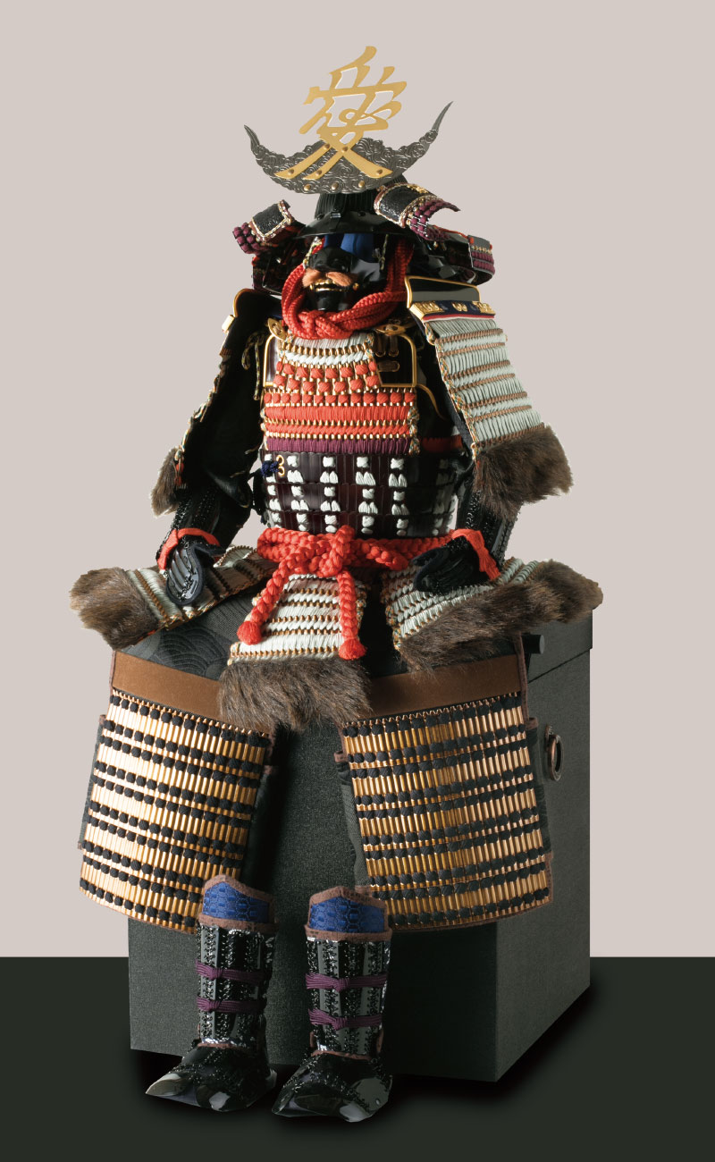 直江兼続公 | 戦国武将鎧兜 | 小木人形