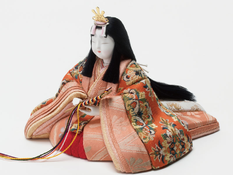 27423木目込人形 真多呂作 出雲雛五人飾り | 木目込人形 | 小木人形