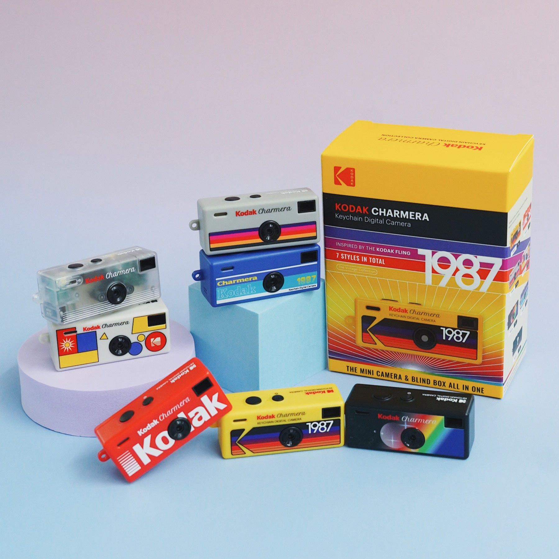KODAK CHARMERA Keychain Digital Camera Blind Box Collection