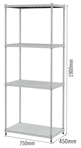 エレクター オープンラック パンチングシェルフの通販｜カウネット