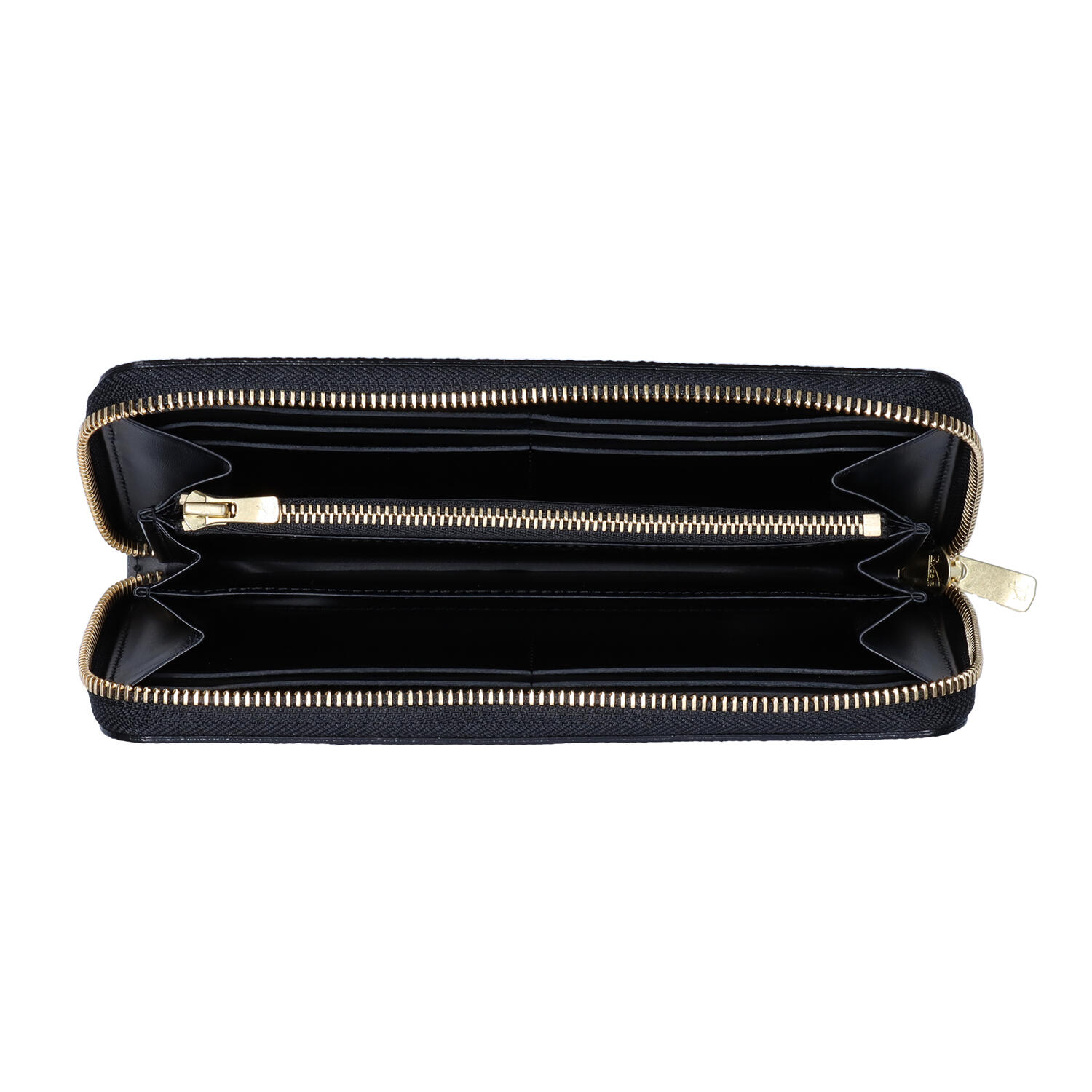 黒桟革 牛革 ラウンドファスナー 長財布 | 株式会社 京でん | Japan