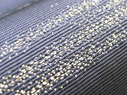 雲林綴」網干模様八寸名古屋帯 祥園製(k34076hd) 帯紹介