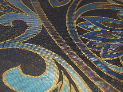 花唐草模様螺鈿錦本金本袋帯 川島織物製(D76260Lv) 特選きもの・帯紹介