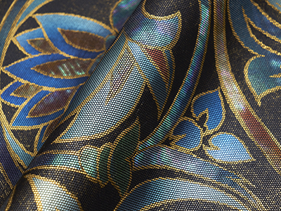 花唐草模様螺鈿錦本金本袋帯 川島織物製(D76260Lv) 特選きもの・帯紹介