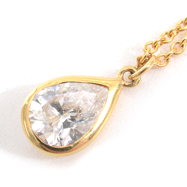 ティファニー TIFFANY 750YG バイザヤード ペアシェイプカットダイヤ