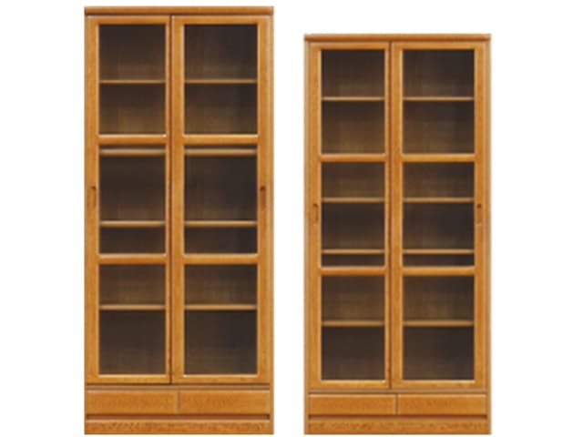 No.3600 書棚G 幅85×高さ180・195 | 浜本工芸 | 家具インテリア通販