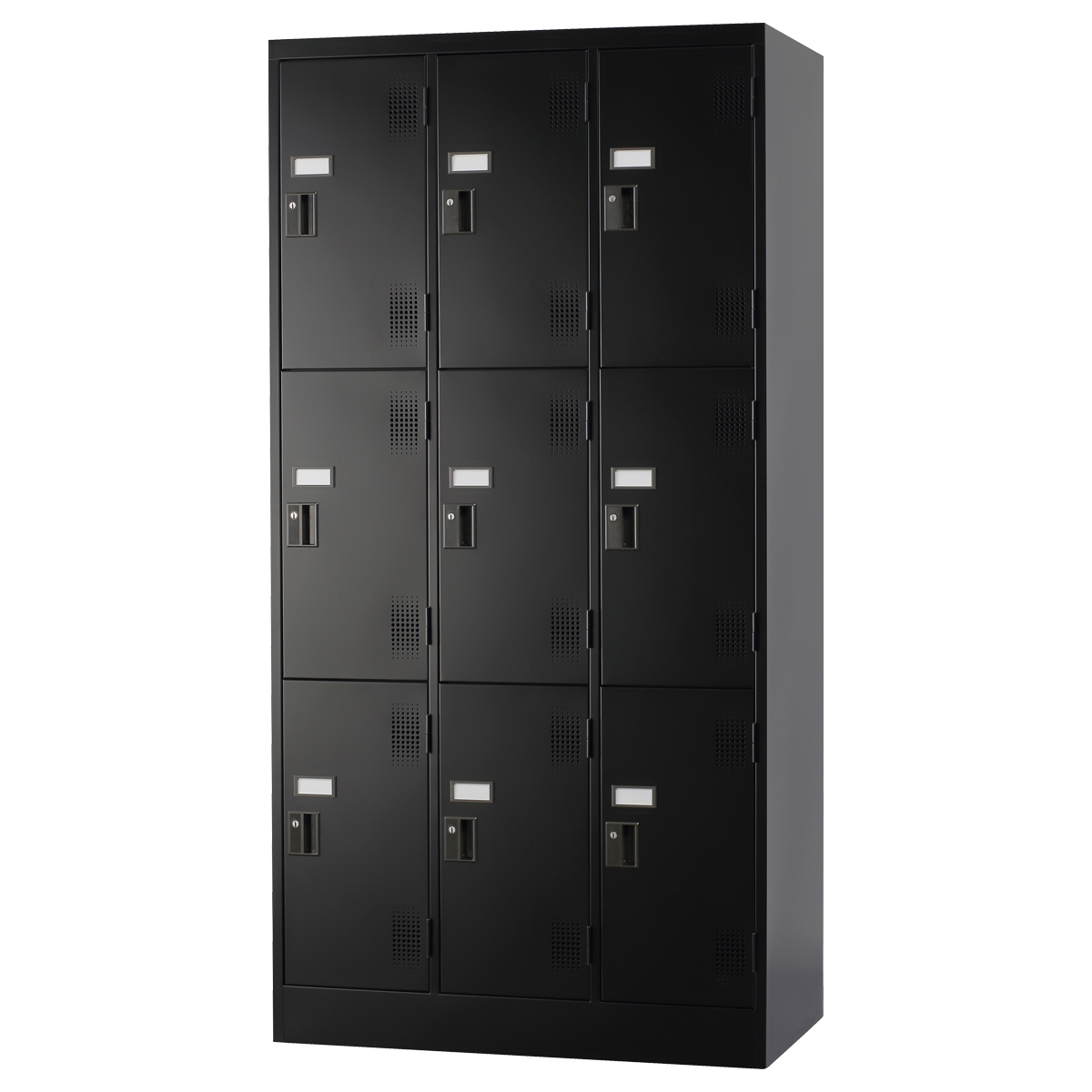 ダイヤル式 3列3段9人用ロッカー TLKシリーズ 幅900 奥行515 高さ1790