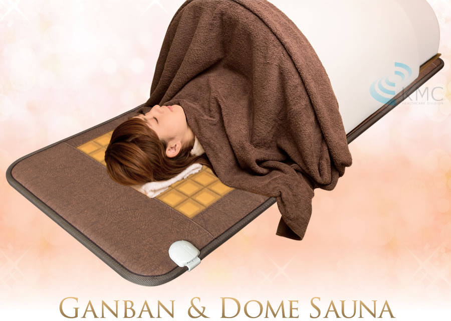 日本製・岩盤浴マットセット(岩盤浴マット+遠赤外線ドームサウナ)100V