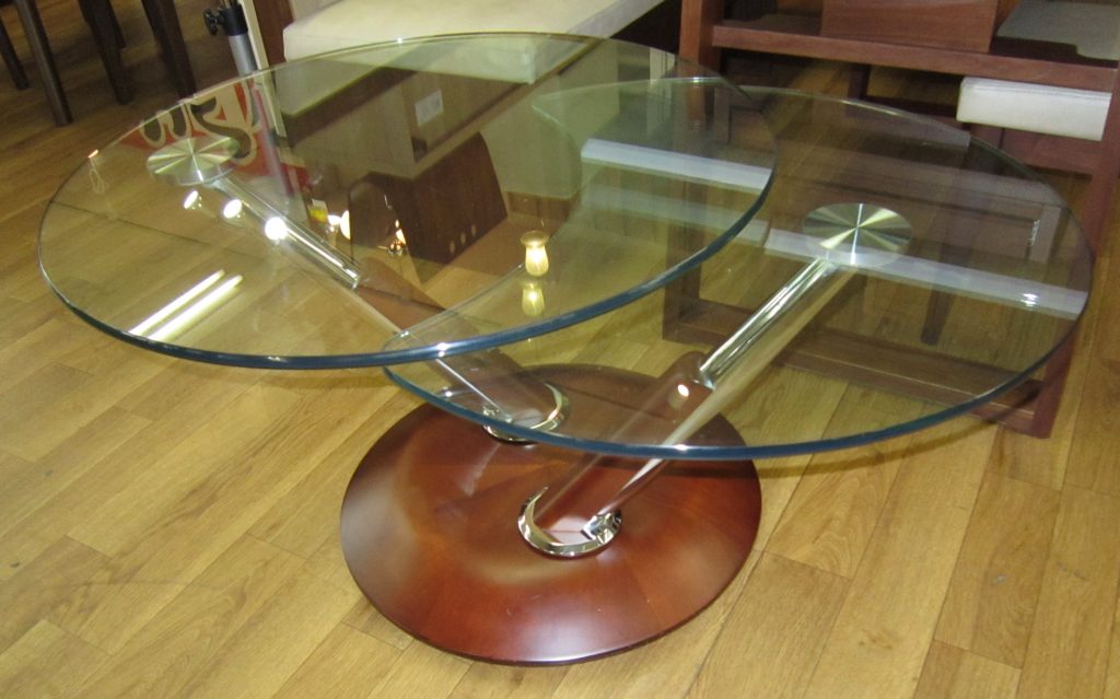 Ronald Schmitt ロナルドシュミット 可動式ガラステーブル IDC大塚販売