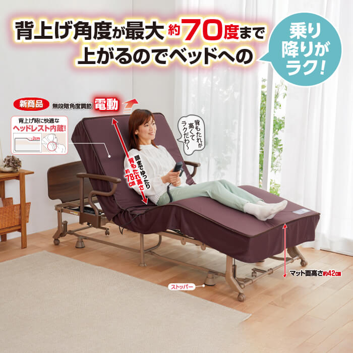 かかしさんのJA(農協)通信販売 / 電動リクライニングベッド AX24