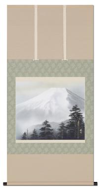 富士 稲垣雅彦 （尺八横）肉筆！ 富士 - 掛け軸（掛軸）販売通販なら