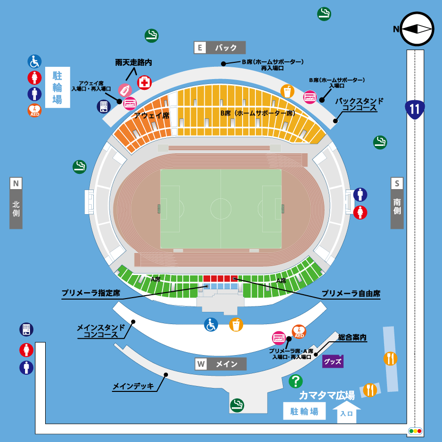 四国化成MEGLIOスタジアム[ STADIUM ] | カマタマーレ讃岐オフィシャル