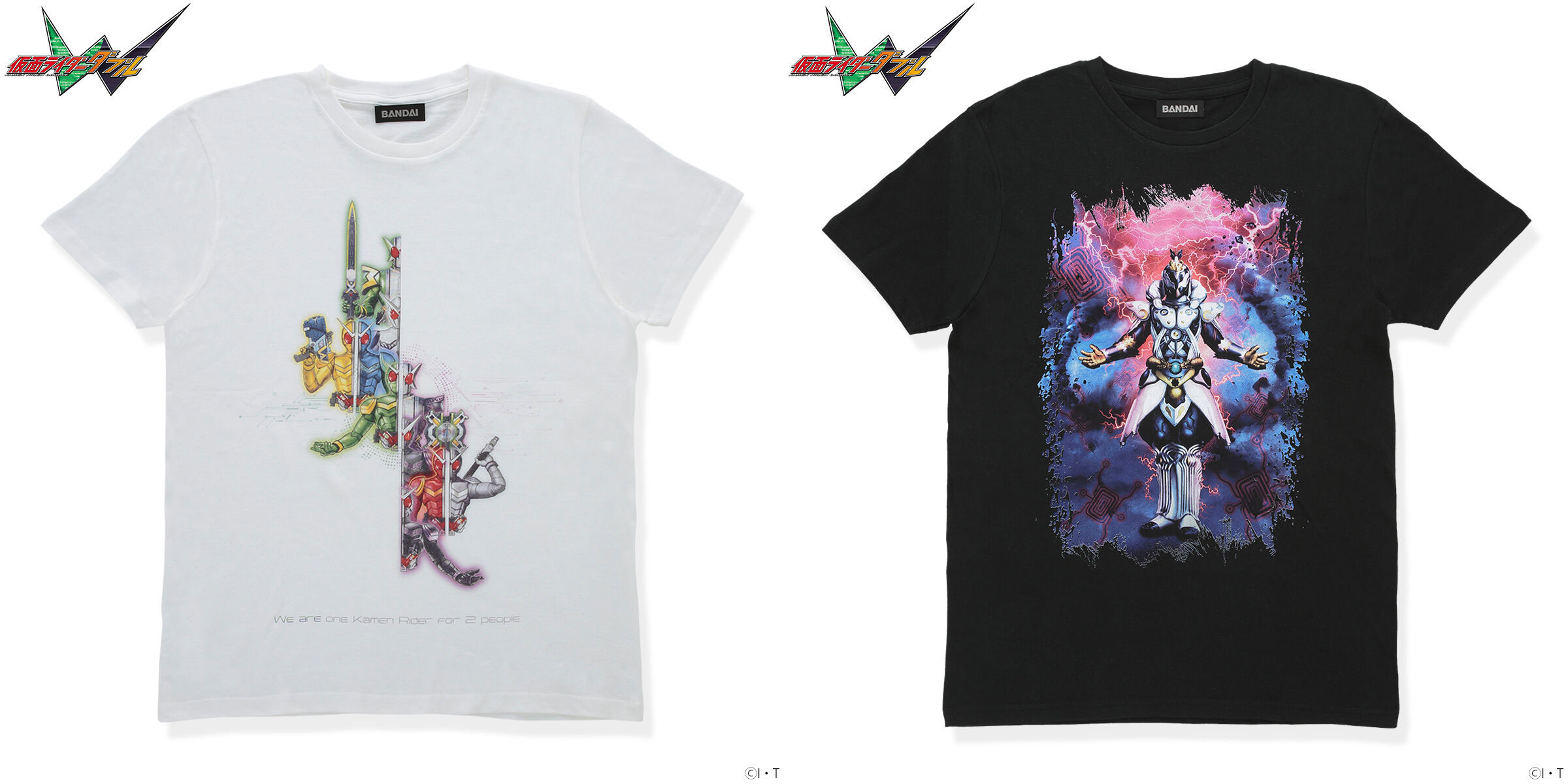 仮面ライダーW』よりフォームをドラマティックに再現した新作Tシャツが
