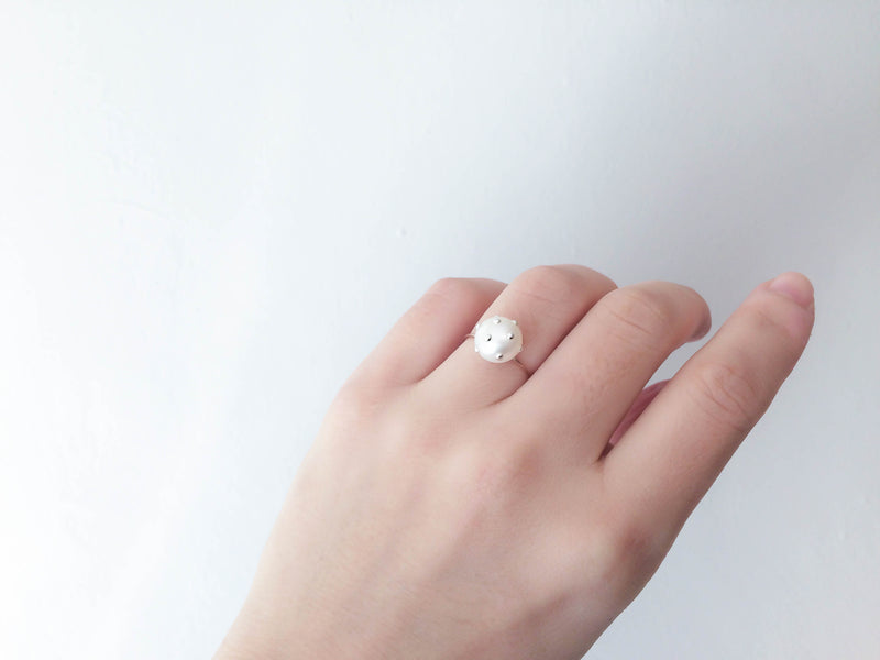 銀の露珠パール リング – KARAFURU