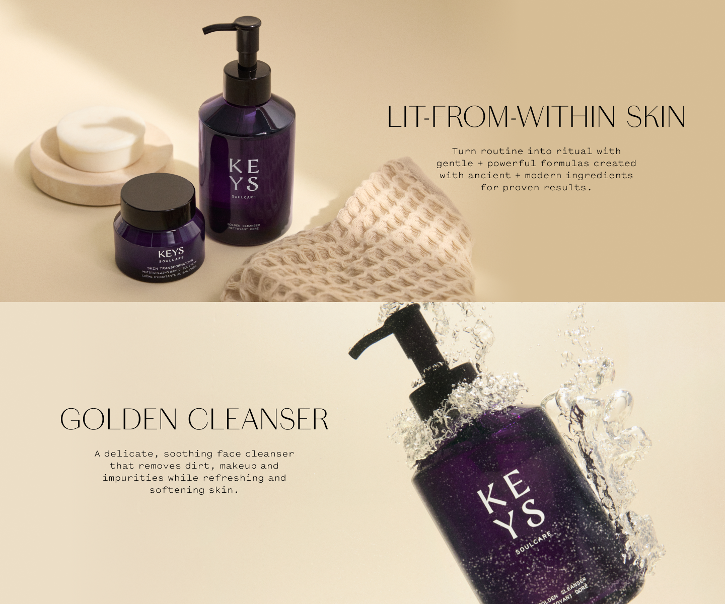 Golden Face Cleanser - Gentle Manuka Honey Foaming Cleanser | Keys
