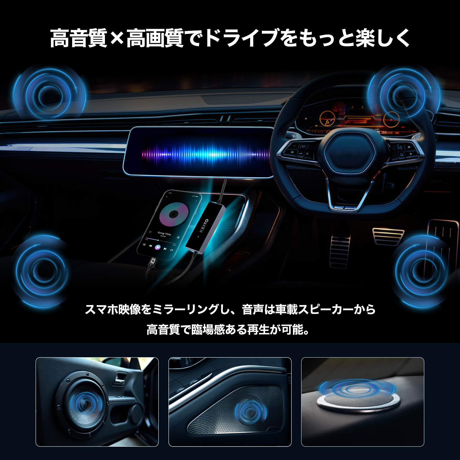 ミラータッチカーアダプター AN-S155 | 株式会社慶洋エンジニアリング