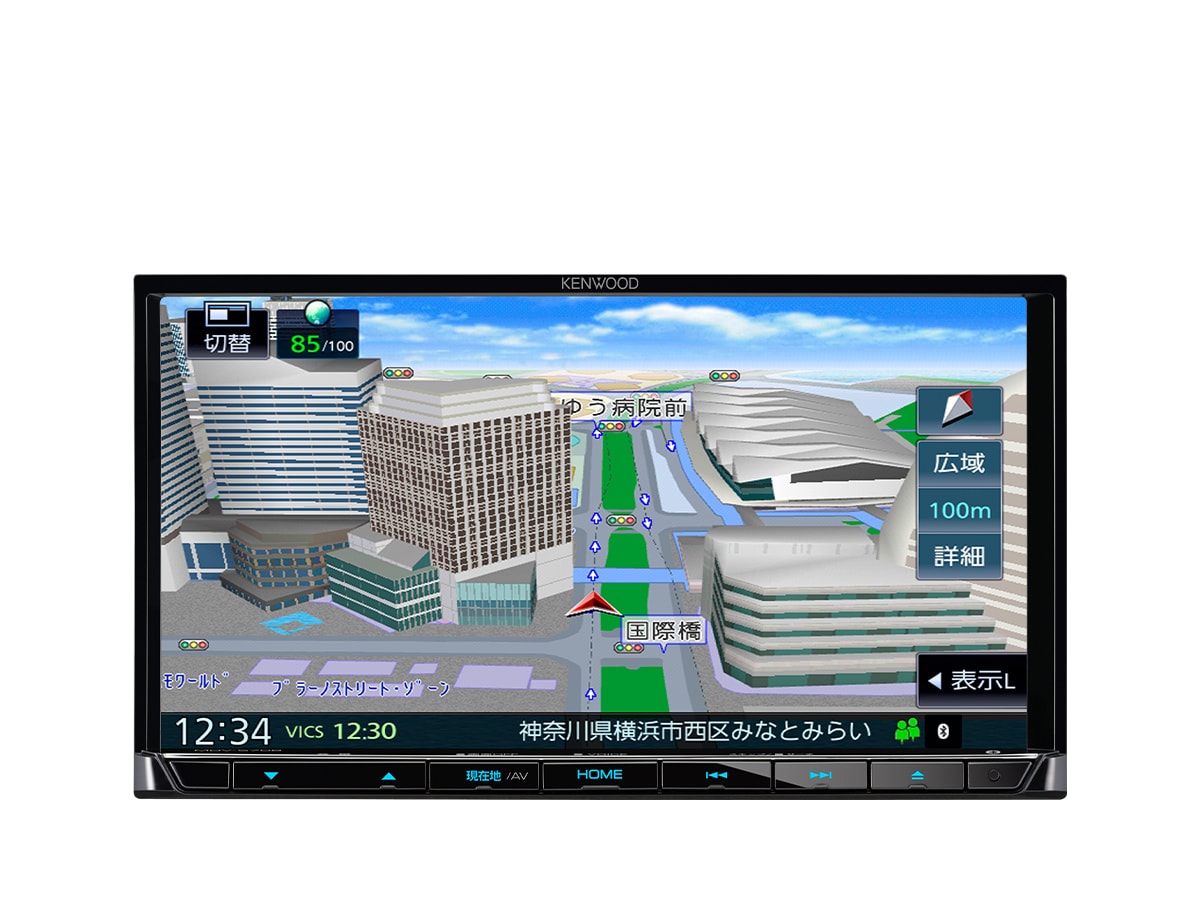 ケンウッド カーナビ MDV-S708W 2024年地図データ ケンウッド カーナビ