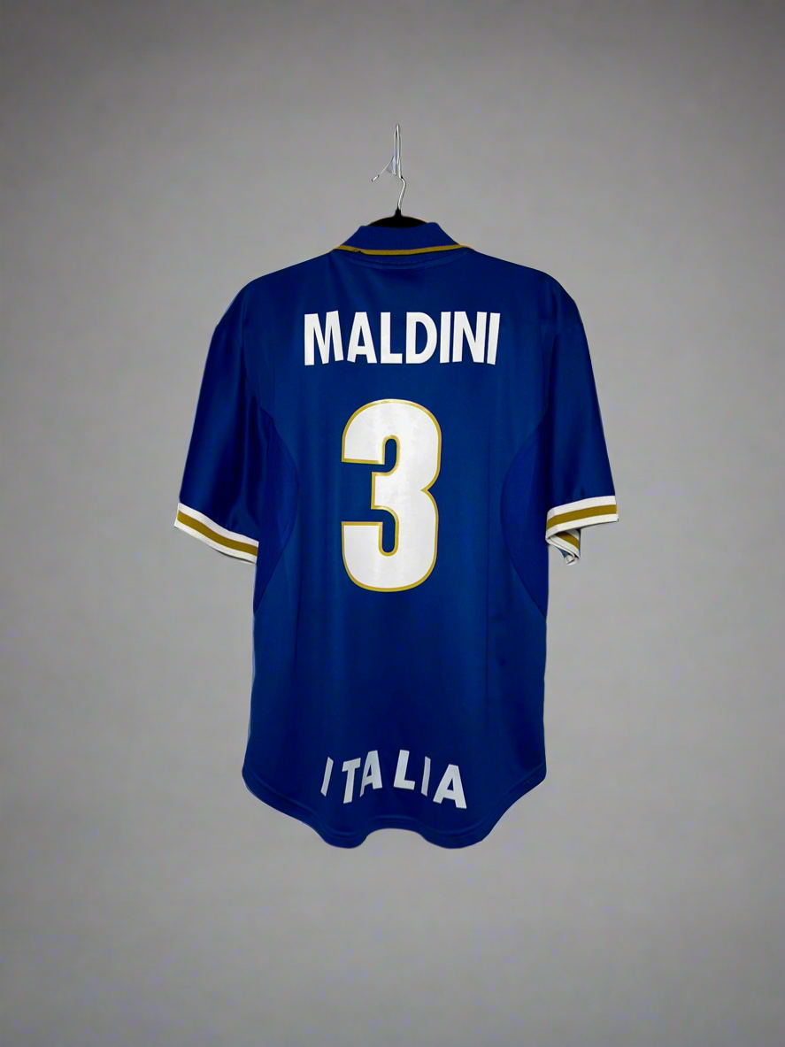 Italy Maldini #3 - Nike - 1996/1997 - HOME Kit – Kit Collector Club