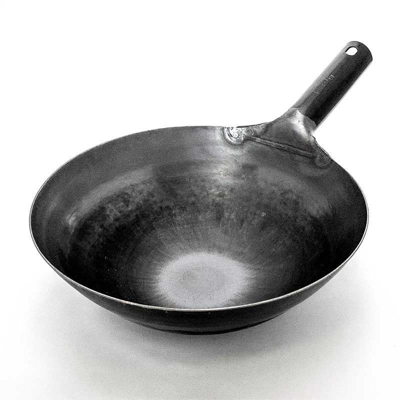 ガス用 山田工業所鉄製打出中華鍋27㎝ (板厚1.6mm）｜キッチンパラダイス