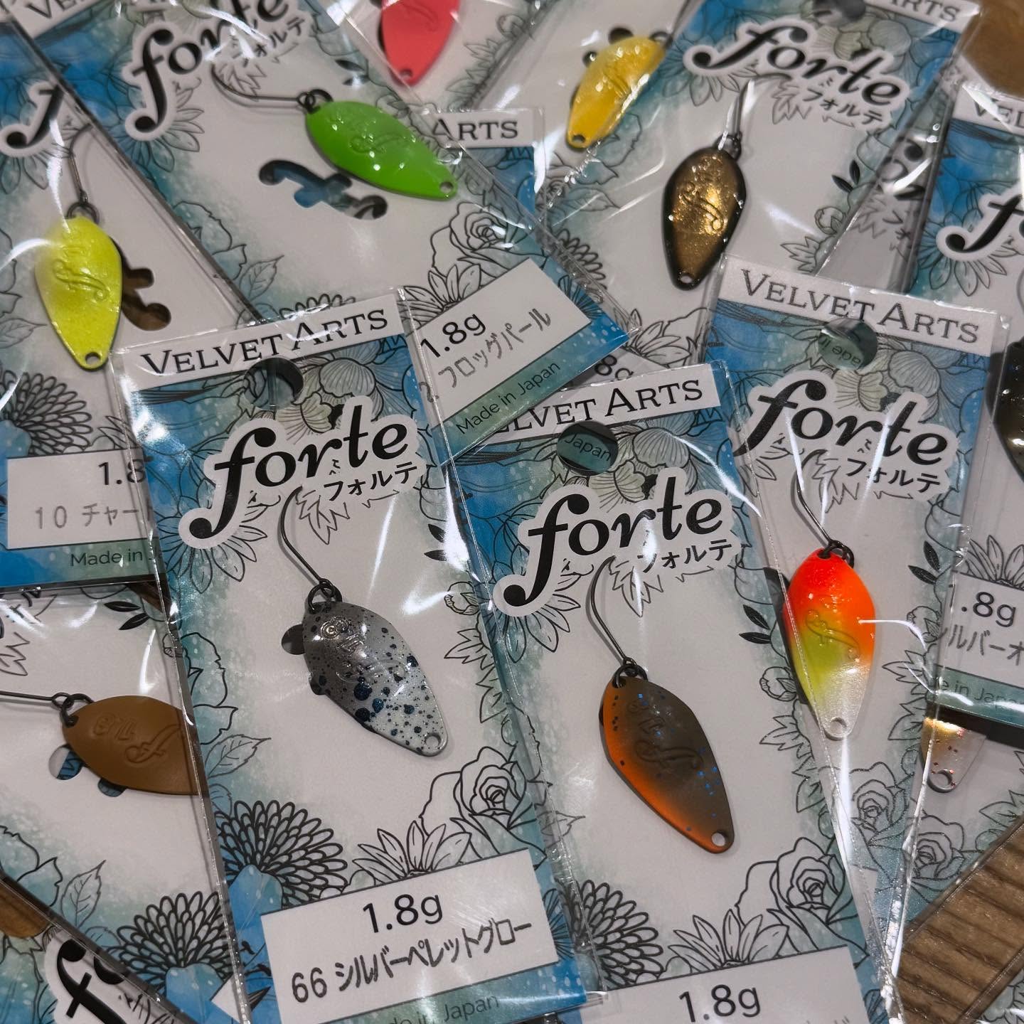 本日21時より ベルベットアーツフォルテ1.8g 全色セットの予約開始し