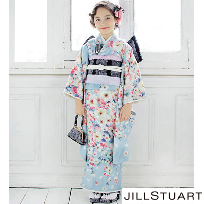 七五三 着物 レンタル 7歳 四つ身セット 320166 JILLSTUART 水色 桜柄