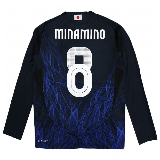 24-25 日本代表 南野拓実 MINAMINO 背番号8 長袖 ユニフォーム Kappa