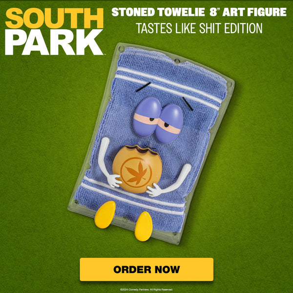 South Park Stoned Towelie with Tegridy Burger 8” Art Figure - Tastes L