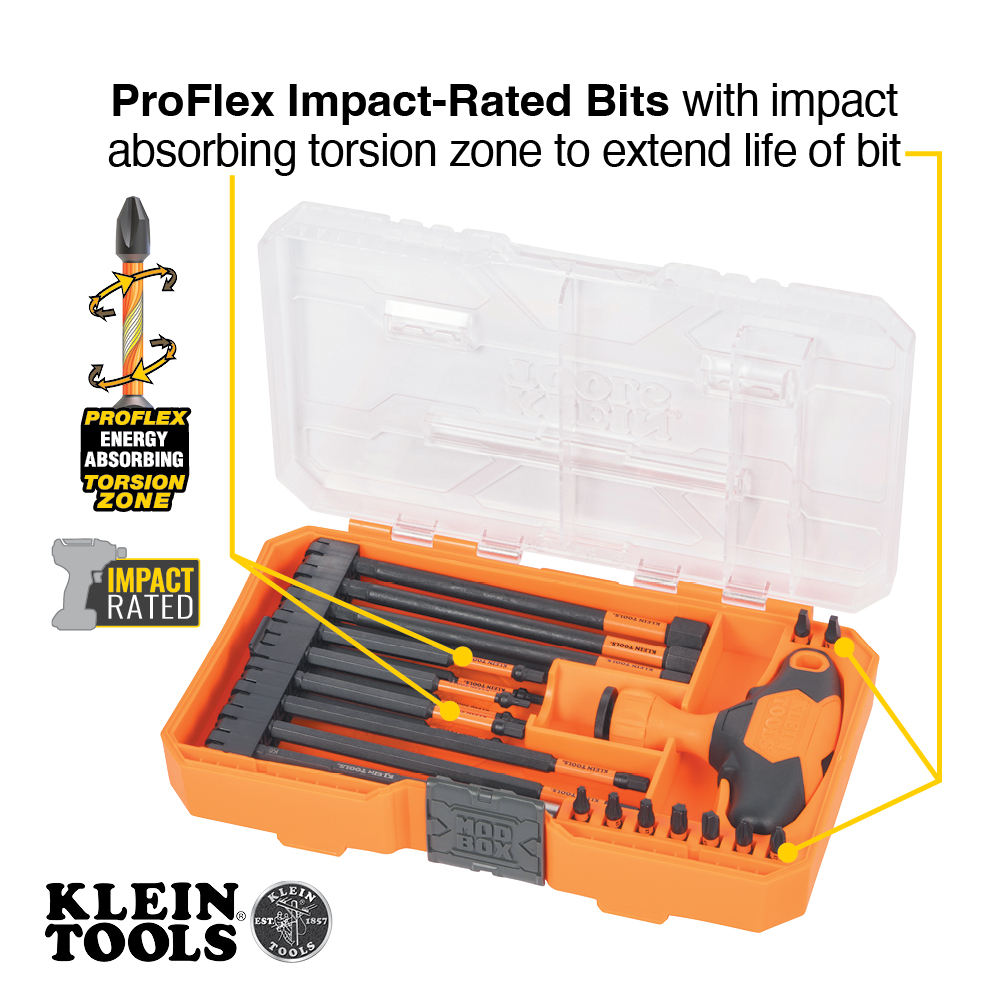 ProFlex Impact-Rated Interchangeable Ratcheting T-Handle Set, 23