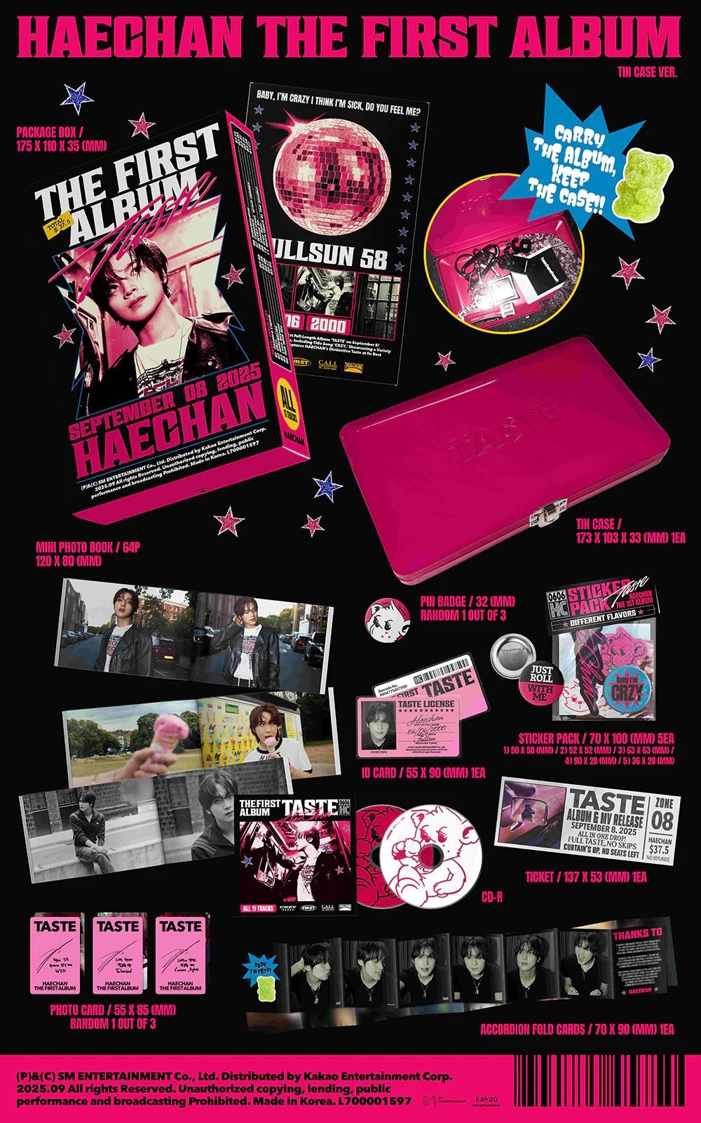 Haechan – TASTE Tin Case Ver. (1st Full Album) | NCT Solo Pre