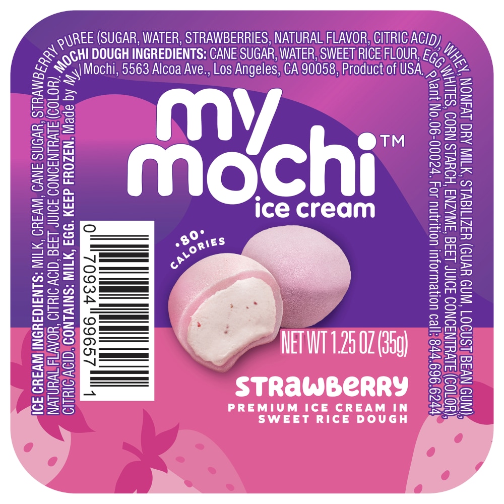 My Mochi™ Ripe Strawberry Mochi Ice Cream, 1.25 oz - Food 4 Less